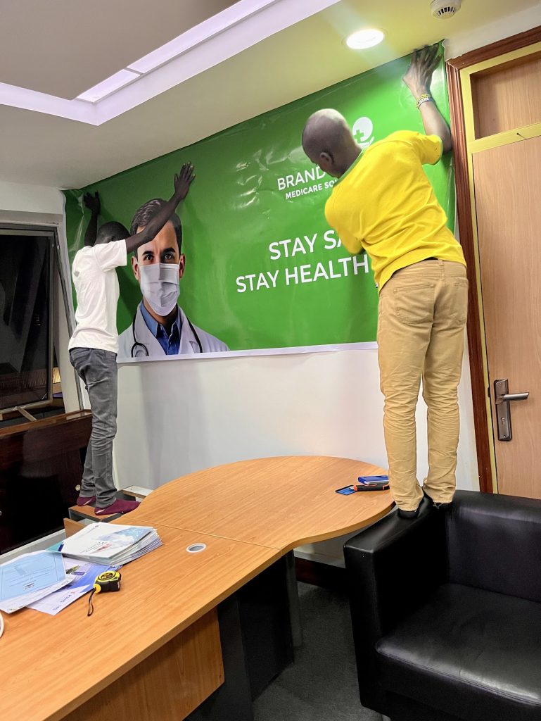Brandtech Medicare Solutions Office Branding