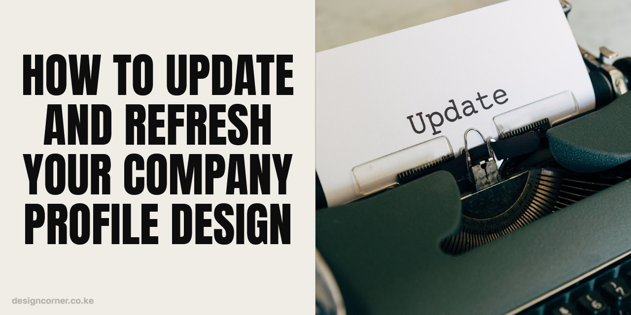 How to Update and Refresh Your Company Profile Design