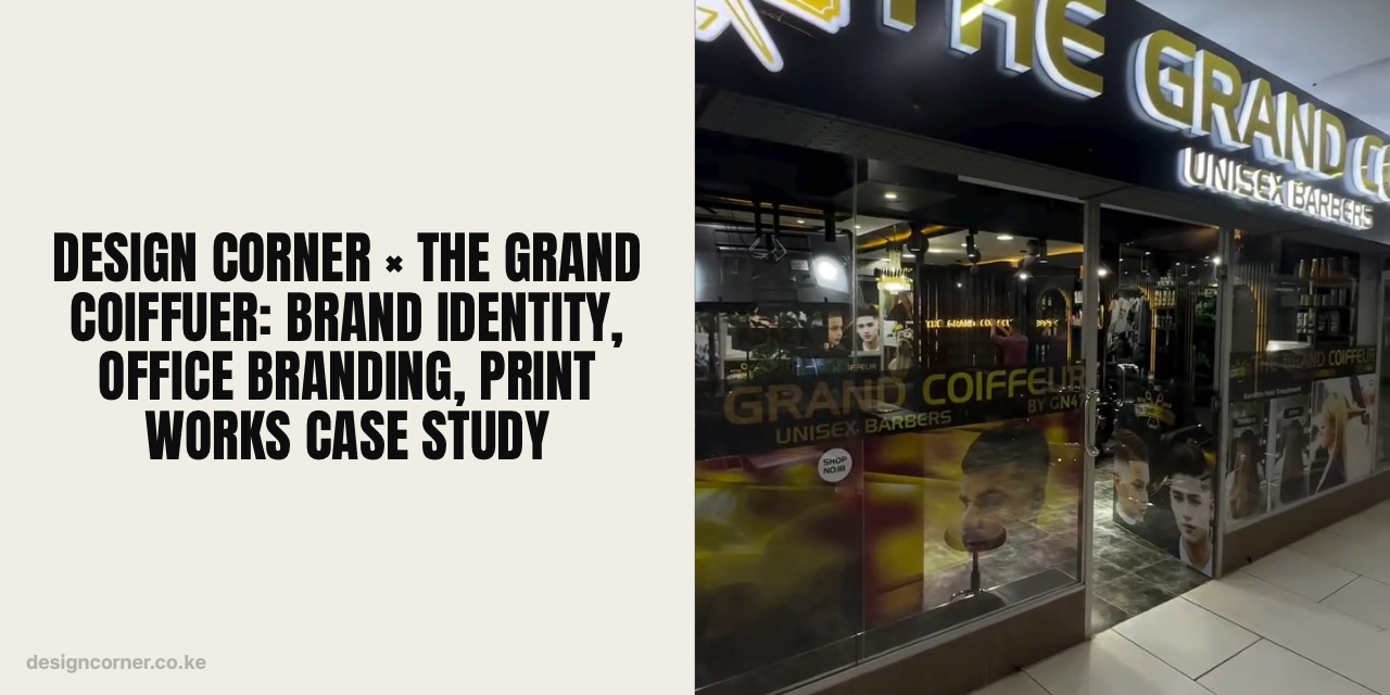 Design Corner × The Grand Coiffuer: Brand Identity, Office Branding, Print Works Case Study