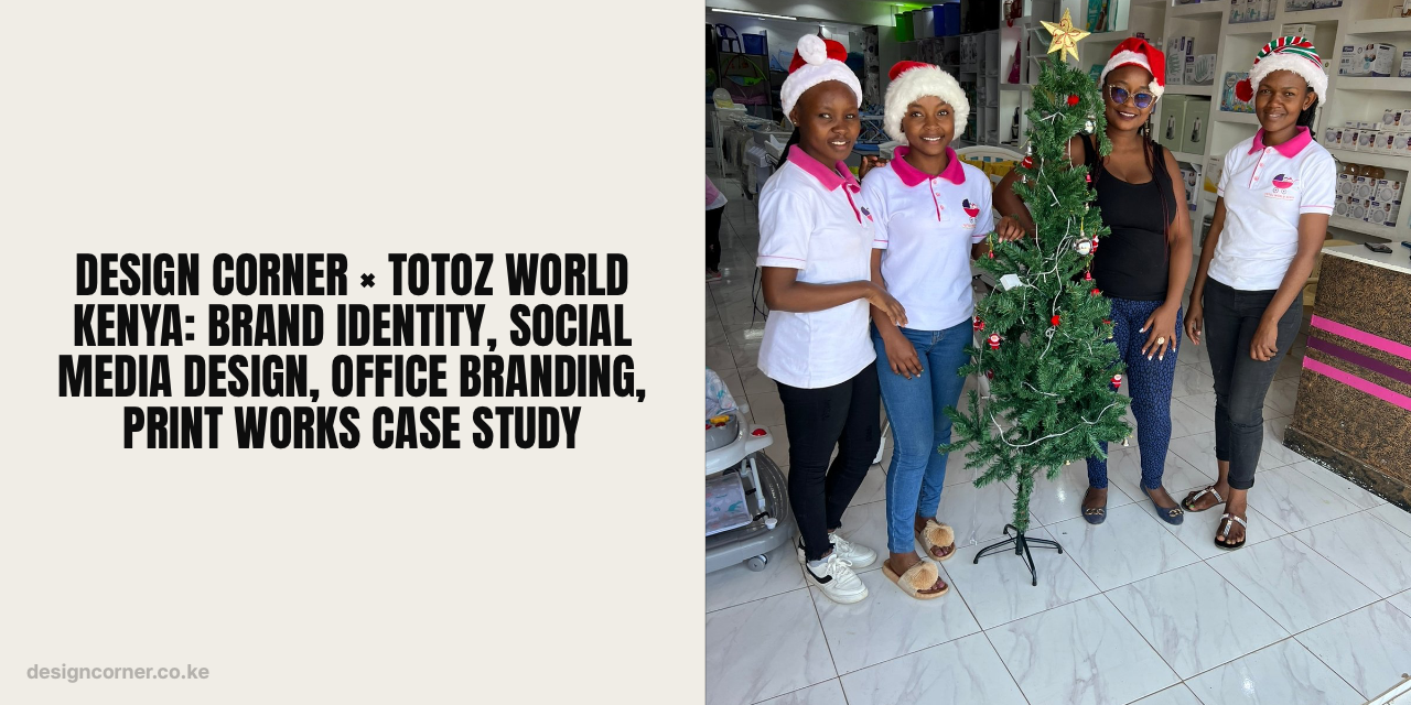 Design Corner × Totoz World Kenya: Brand Identity, Social Media Design, Office Branding, Print Works Case Study