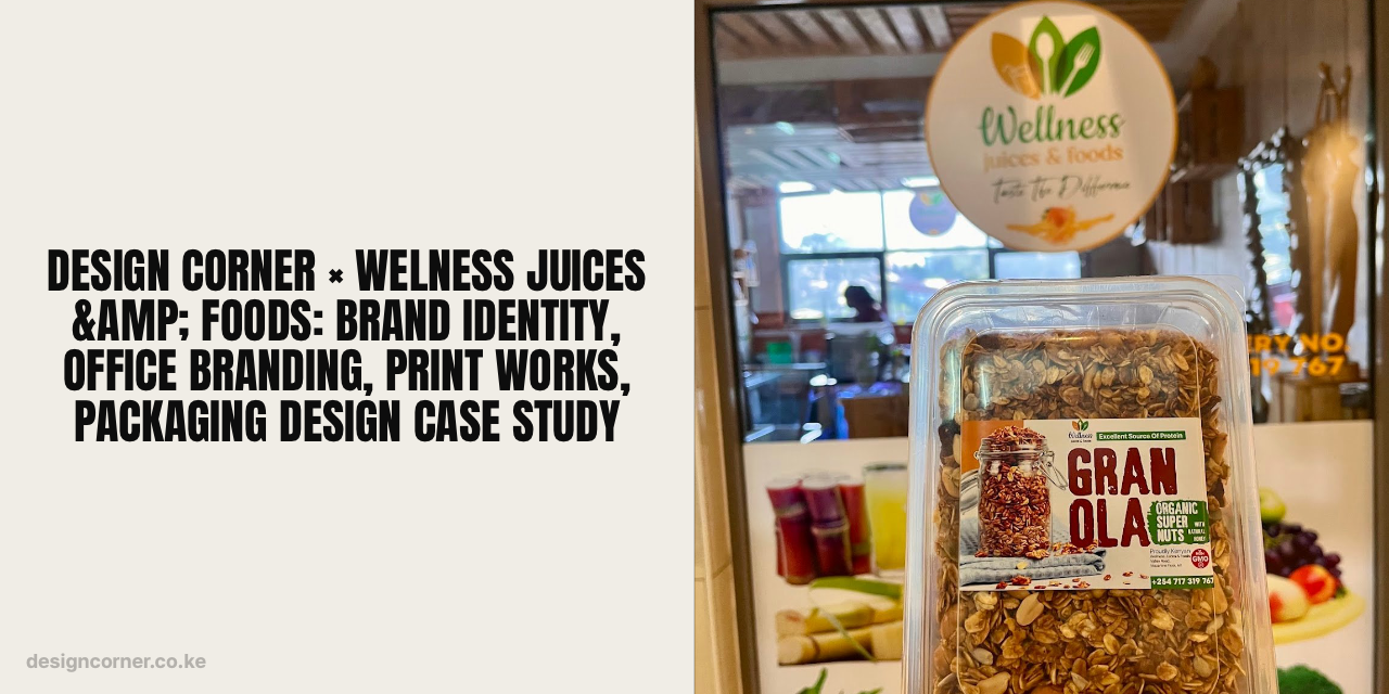 Design Corner × Welness Juices & Foods: Brand Identity, Office Branding, Print Works, Packaging Design Case Study