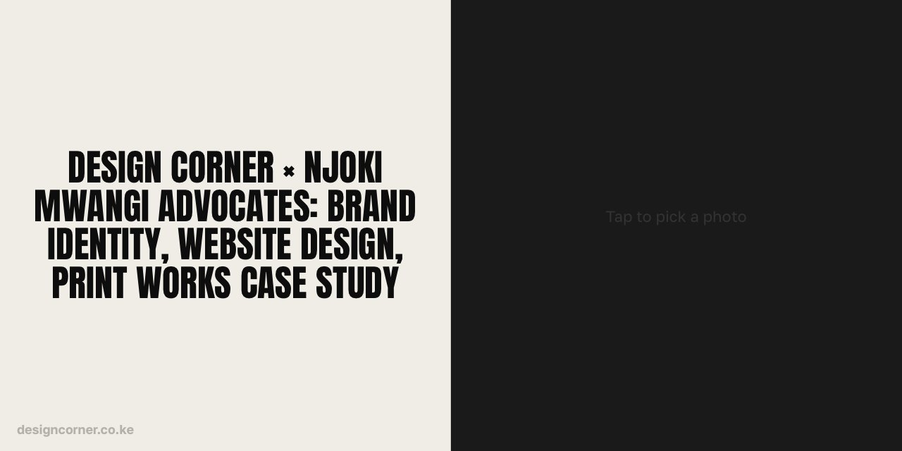 Design Corner × Njoki Mwangi Advocates: Brand Identity, Website Design, Print Works Case Study