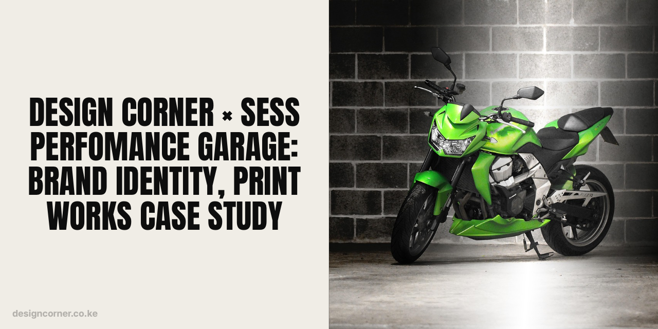 Design Corner × Sess Perfomance Garage: Brand Identity, Print Works Case Study