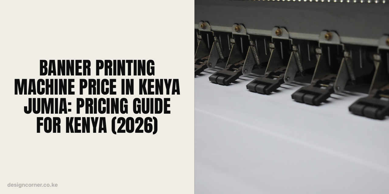 Banner Printing Machine Price In Kenya Jumia: Pricing Guide for Kenya (2026)