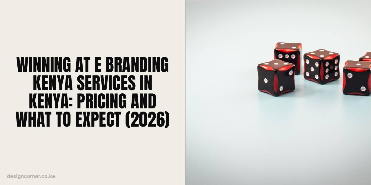 Winning At E Branding Kenya Services in Kenya: Pricing and What to Expect (2026)