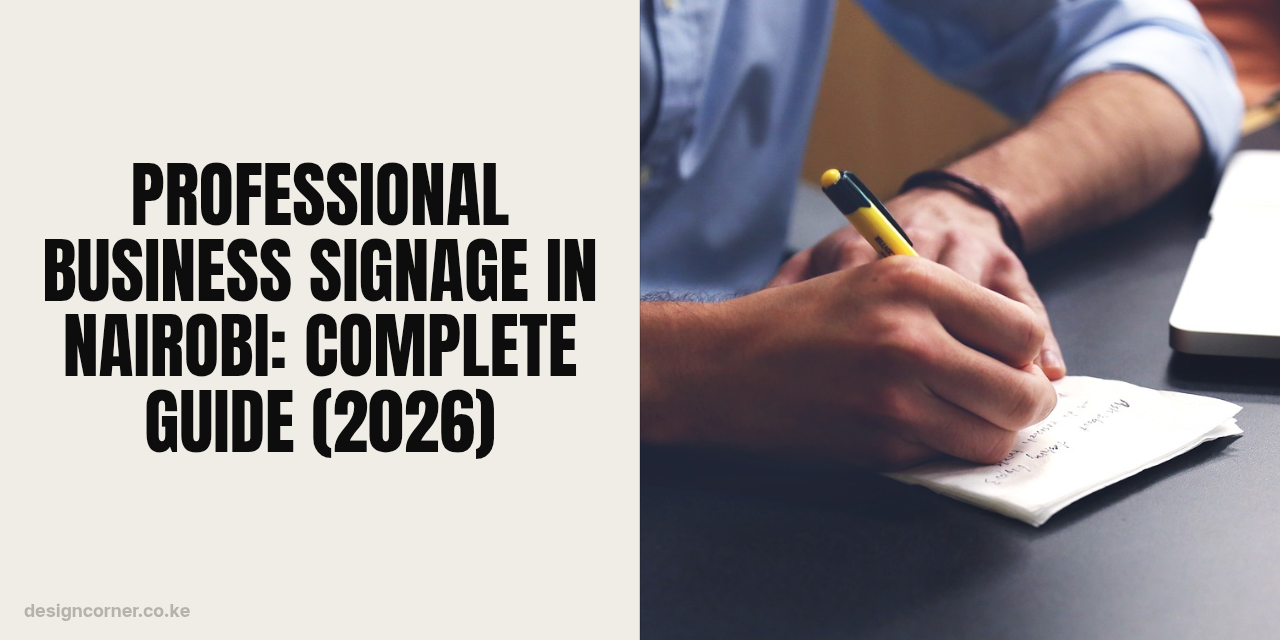 Professional Business Signage in Nairobi: Complete Guide (2026)