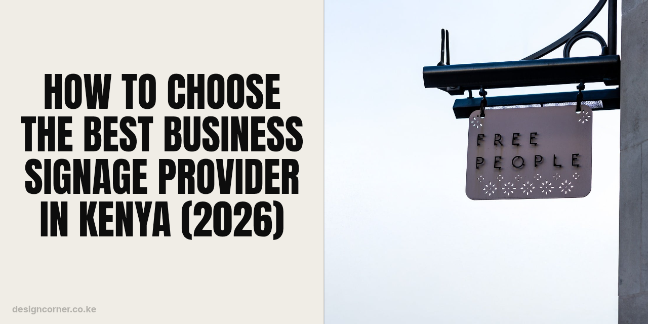 How to Choose the Best Business Signage Provider in Kenya (2026)