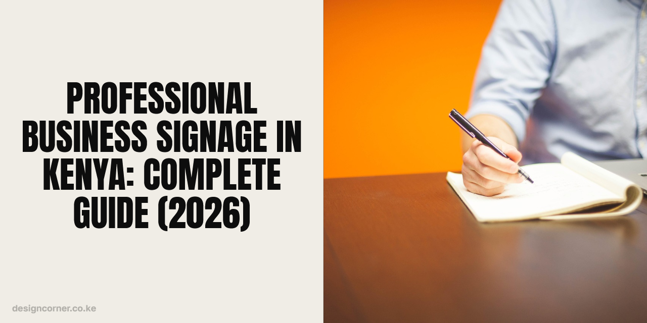 Professional Business Signage in Kenya: Complete Guide (2026)